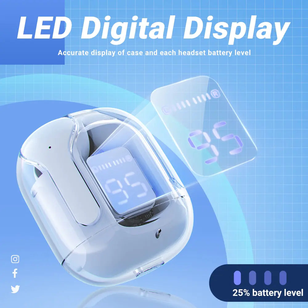Earphone Wireless Bluetooth Pi-Mart