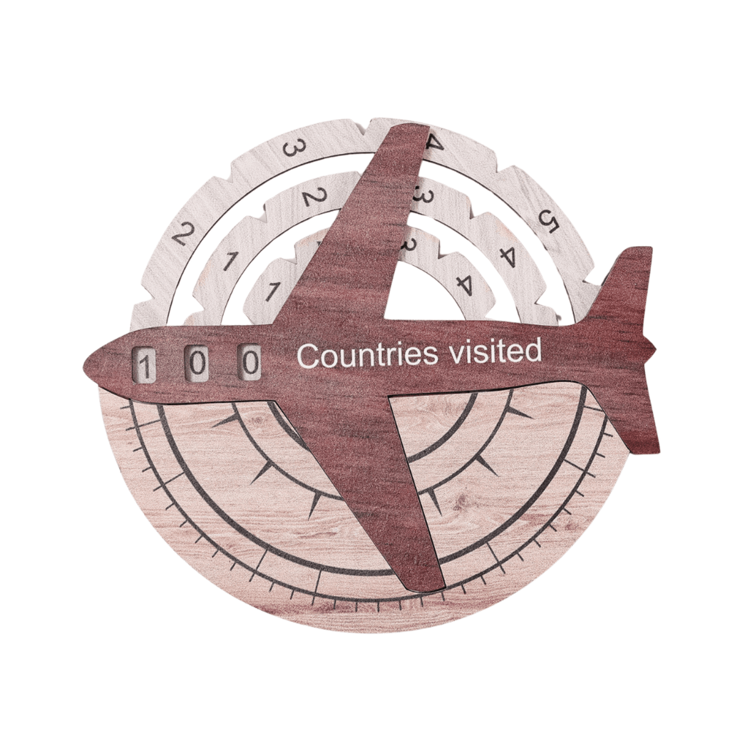 Travel Tracker 3D Wooden World Map – Cappuccino - SJB-DIAMOND ELITES