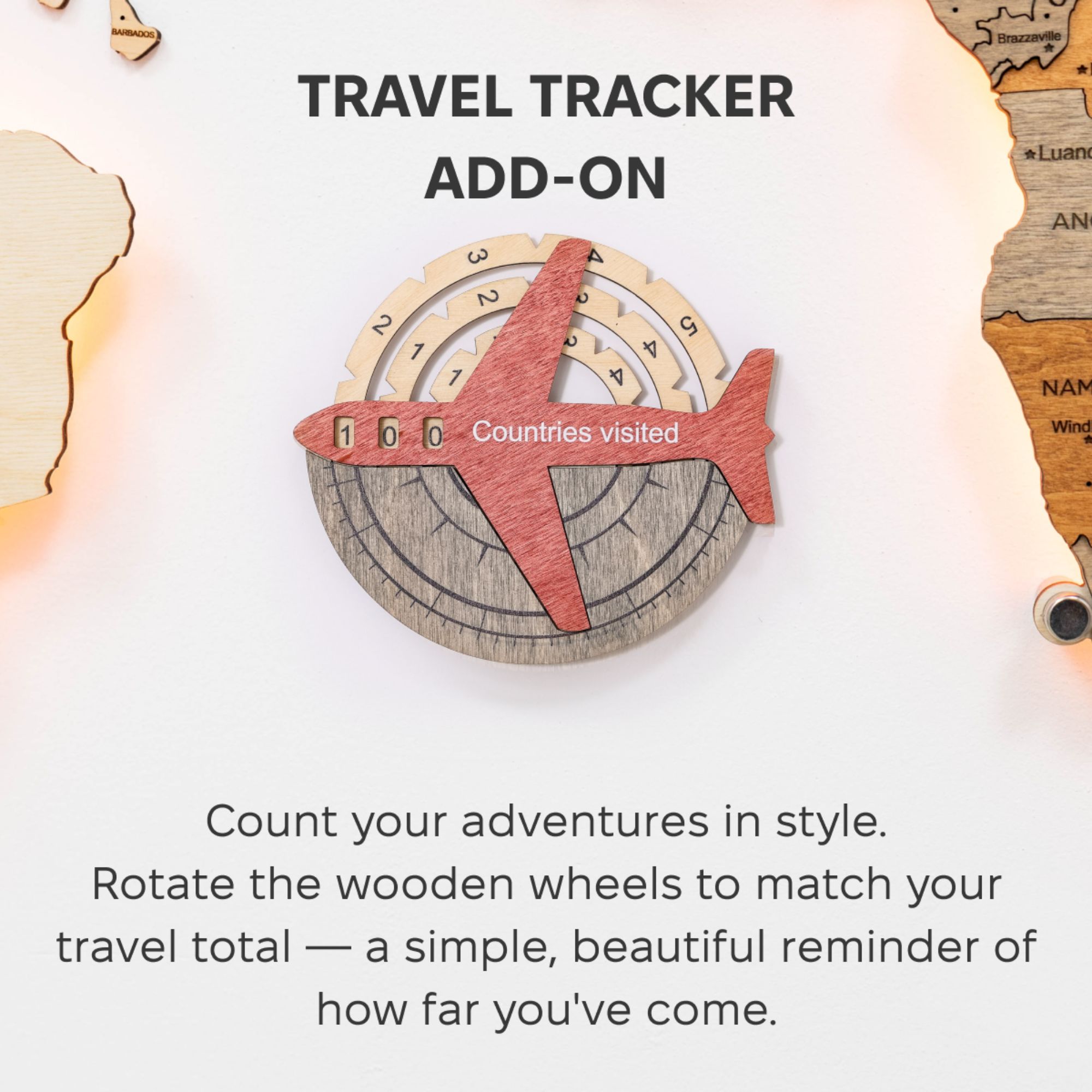 Travel Tracker 3D Wooden World Map – Fusion - SJB-DIAMOND ELITES