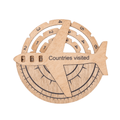 Travel Tracker 3D Wooden World Map – Gold - SJB-DIAMOND ELITES