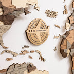 Travel Tracker 3D Wooden World Map – Gold - SJB-DIAMOND ELITES