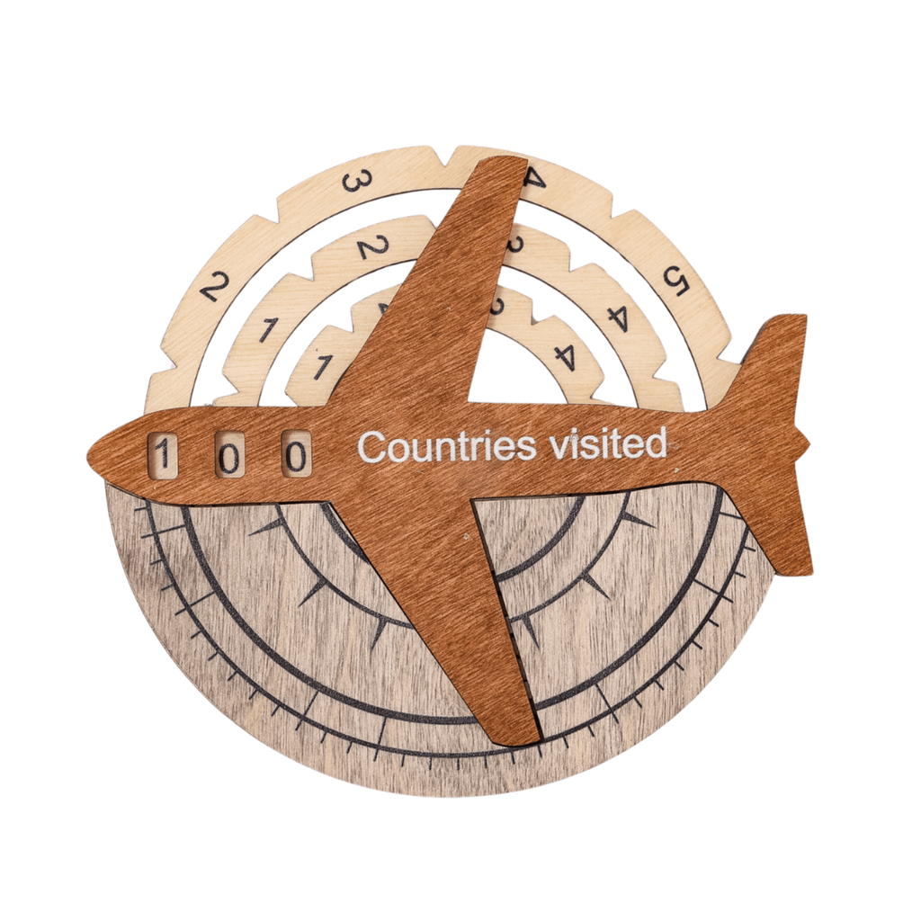 Travel Tracker 3D Wooden World Map – Multicolor - SJB-DIAMOND ELITES