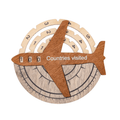 Travel Tracker 3D Wooden World Map – Multicolor - SJB-DIAMOND ELITES