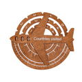 Travel Tracker 3D Wooden World Map – Oak - SJB-DIAMOND ELITES