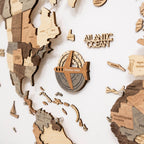 Travel Tracker 3D Wooden World Map – Smokey - SJB-DIAMOND ELITES