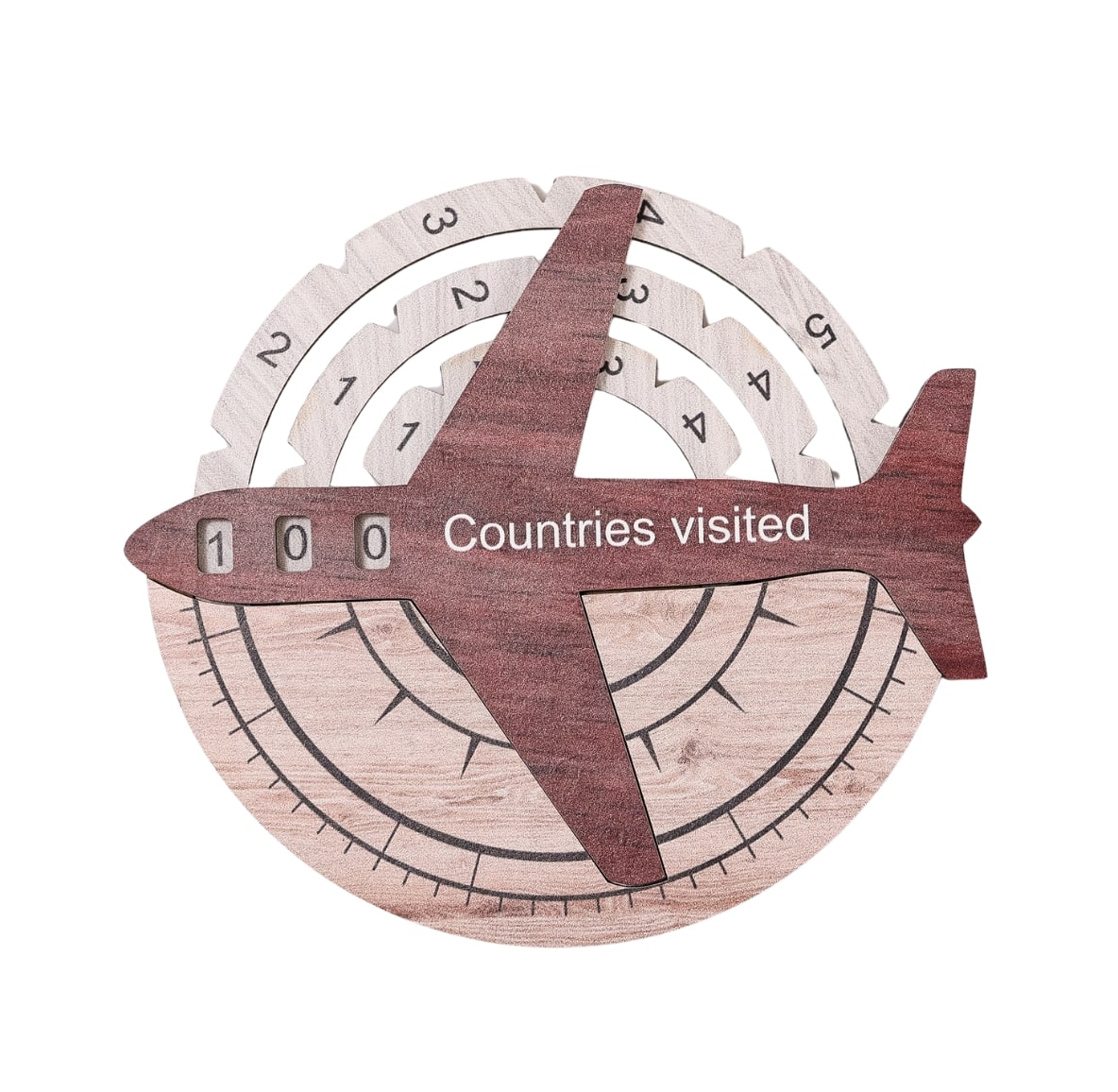 Travel Tracker 3D Wooden World Map - SJB-DIAMOND ELITES