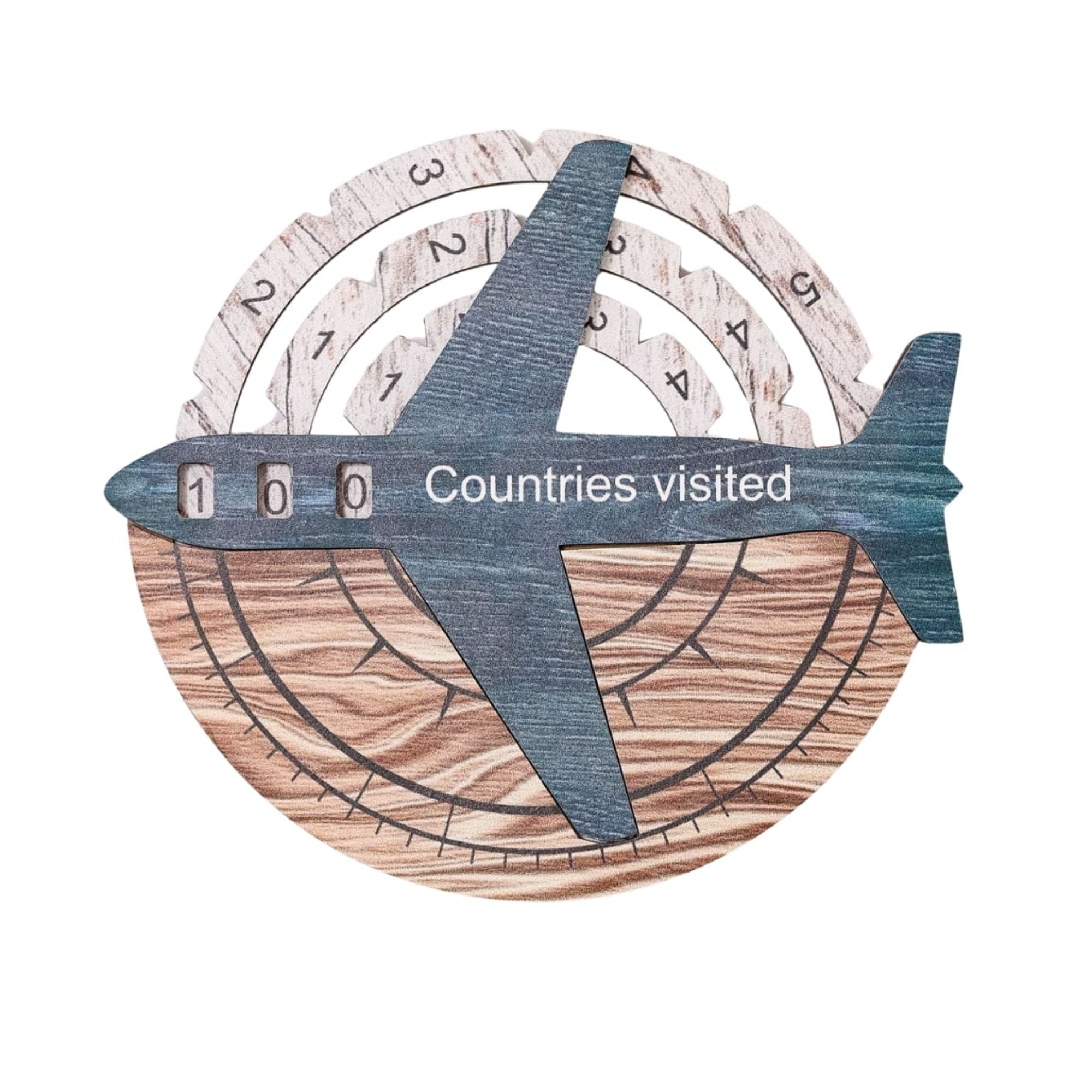 Travel Tracker 3D Wooden World Map - SJB-DIAMOND ELITES