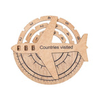 Travel Tracker 3D Wooden World Map - SJB-DIAMOND ELITES