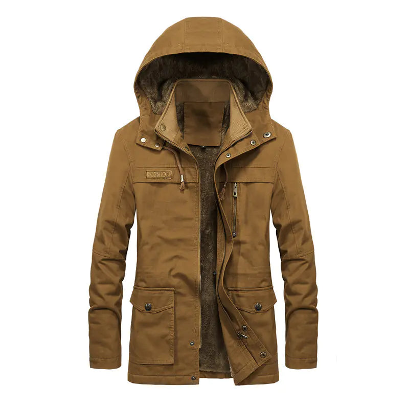 Men's Winter Fleece Thick Windbreaker Jacket Pi-Mart
