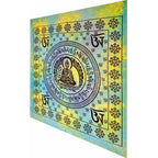 Buddhist Om Symbol Full Size Chakra Tapestry Wall Hanging