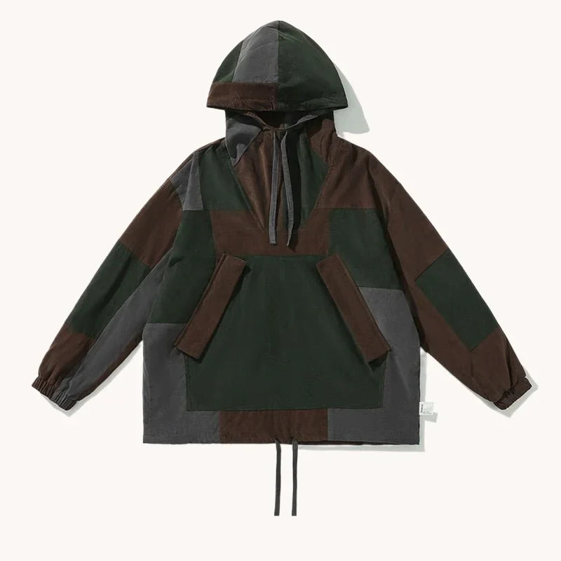 Corduroy Splice Hooded Jacket Pi-Mart