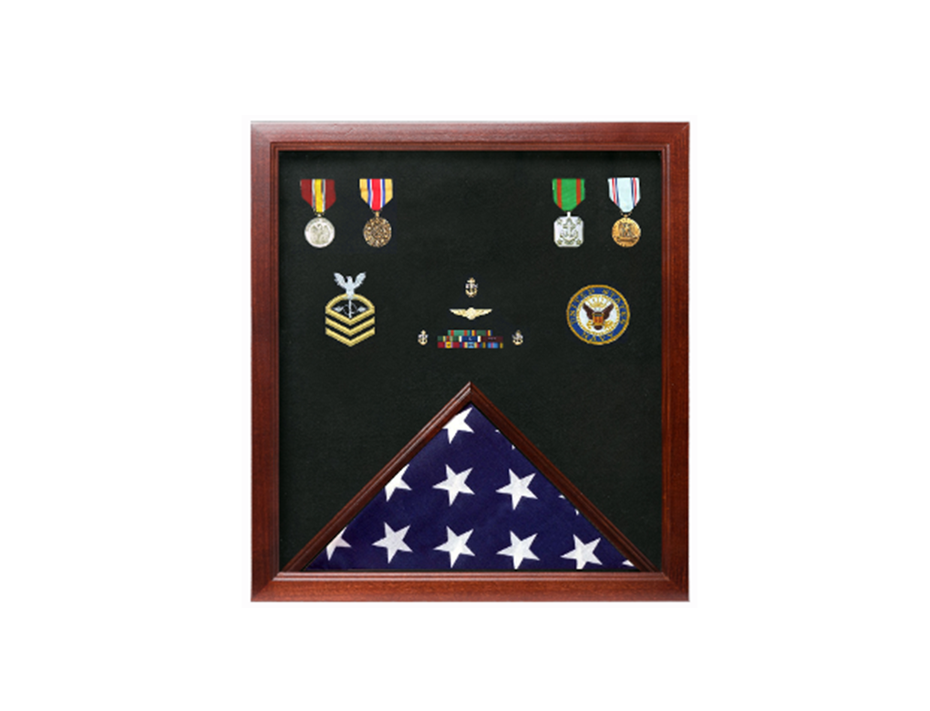 Flag Connections Military Flag and Medal Display Case. The Military Gift Store