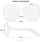 BARCUR Sunglasses Trendy Butterfly Design Fashion Women Sunglasses Polarized Lens Ladies Sun Glasses UV400 Protection for Hot Summer Days Stevvex