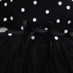 Princess Long sleeve Baby Girl Dress Newborn Infant Baby Girl Clothes WIth Bow And Dot Tutu Ball Gown Party Dresses Baby Kid Girl clothes In Elegant Style