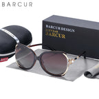 BARCUR Sunglasses Trendy Butterfly Design Fashion Women Sunglasses Polarized Lens Ladies Sun Glasses UV400 Protection for Hot Summer Days Stevvex