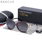BARCUR Sunglasses Trendy Butterfly Design Fashion Women Sunglasses Polarized Lens Ladies Sun Glasses UV400 Protection for Hot Summer Days Stevvex