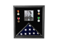 Flag Connections Military Photo Flag and Medal Display Case The Military Gift Store