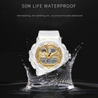 Sport Digital Watch for Men and Woman With Luminous Dual Time Waterproof 5 Bar Modern Men's Military Wristwatch WIth Night Mode - SJB-DIAMOND ELITES