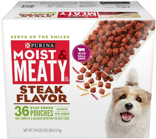 Purina Moist & Meaty Dog Food Steak 216 Ounce Lootquake LLC
