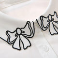 Embroidery Fake Women Collar Shirt Pi-Mart