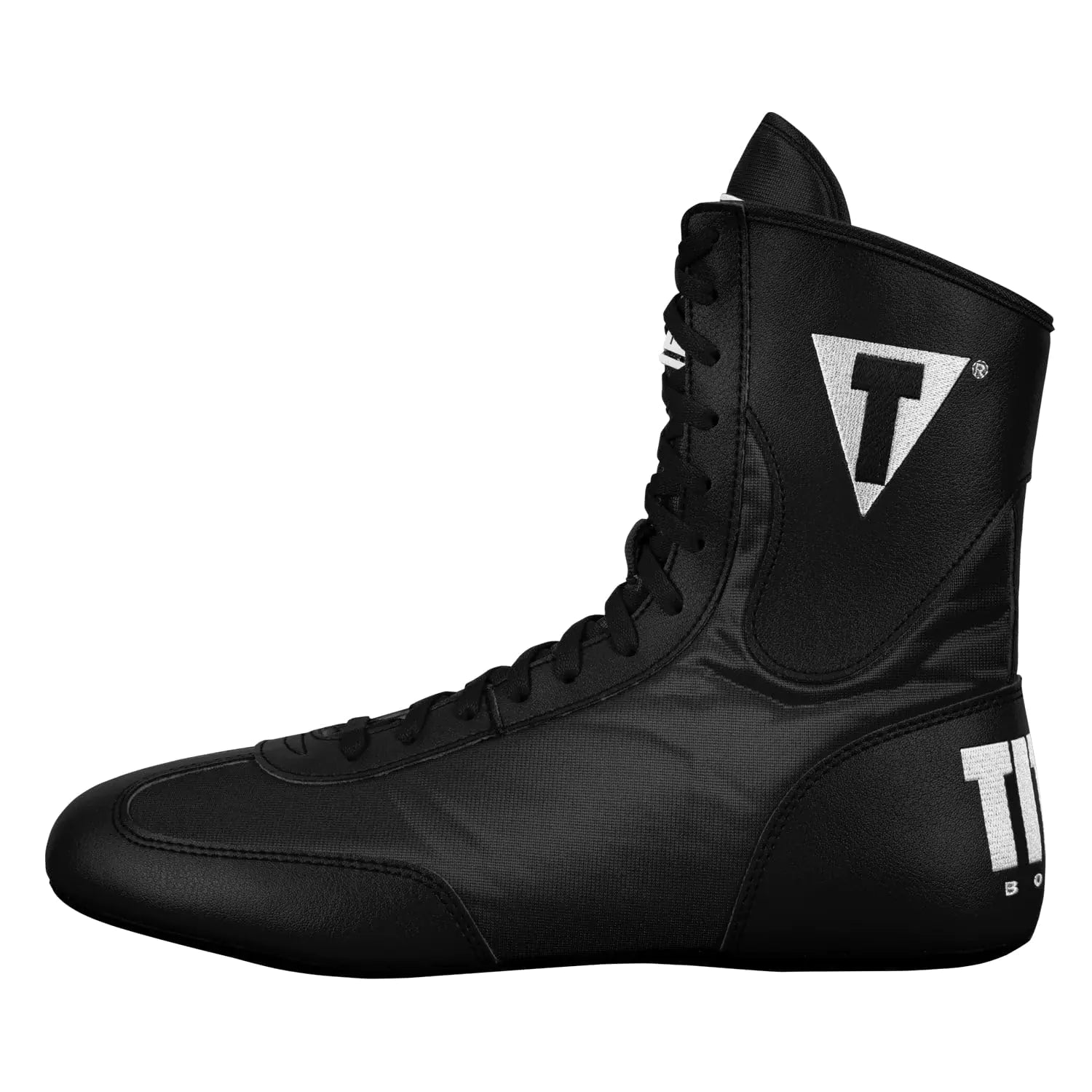 Title Boxing Speed-Flex Encore Mid-Top Shoes: Boxing Shoes MMA Shoes Boxing Boots Kickboxing Shoes Boxing Equipment Footwear Black Pi-Mart
