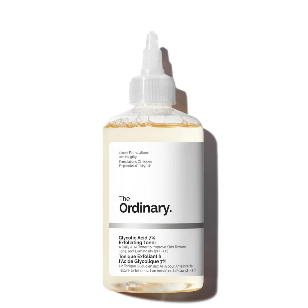The Ordinary Glycolic Acid 7% Exfoliating Toner Brightening and Smoothing Daily Toner for More Even-Looking Skin Tone 3.4 Fl Oz Pi-Mart
