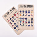 US Flag Sticky Pins Enjoy The Wood