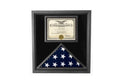 Flag Connections Premium USA-Made Solid wood Flag Document Case, Black Finish 4 x 6 flag The Military Gift Store