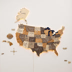 Travel Tracker 3D Wooden USA Map - SJB-DIAMOND ELITES