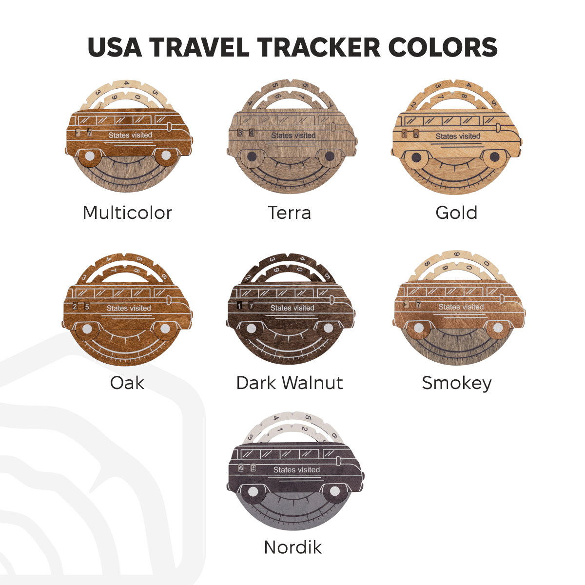 Travel Tracker 3D Wooden USA Map - SJB-DIAMOND ELITES