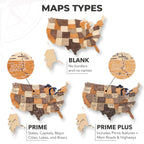 Wooden 3d Map of USA - Multicolor - SJB-DIAMOND ELITES
