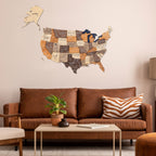 Wooden 3d Map of USA - Multicolor - SJB-DIAMOND ELITES