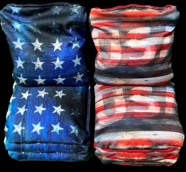 Blue Line Themed Flag blastcornhole