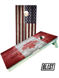 USA & Canadian Flag Cornhole Set - SJB-DIAMOND ELITES