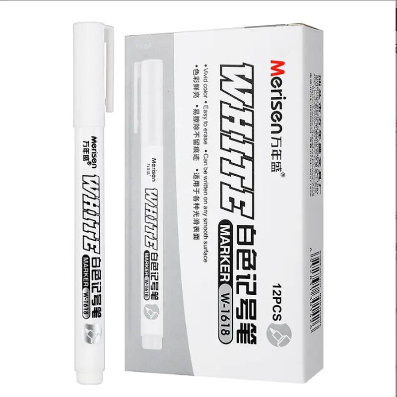 White Marker Gel Pen Pi-Mart