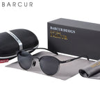 BARCUR Trendy Sunglasses Women’s Polarized Round Frame – Timeless Fashionable Sun Glasses for Driving Casual Wear – UV400 Protection Anti-Reflective Lenses