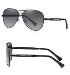 BARCUR Polarized Pilot Sunglasses for Men – Stylish Anti Blue Light UV400 Protection Gradient Mirror Lens Stainless Steel Trendy Frame – Fashion Aviator Sun Glasses for Men Ideal for Driving Travel Summer & Outdoor Activities