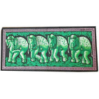 Elephant Herd Batik Wall Banner Table Runner Boho Cotton