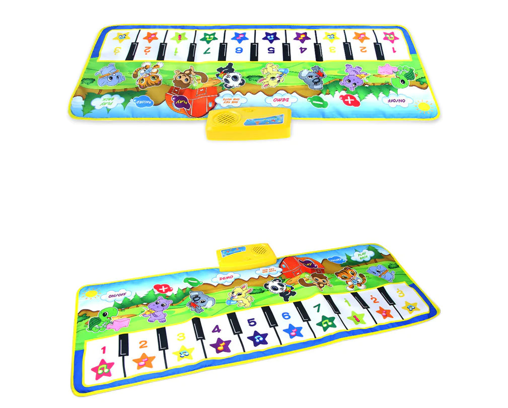 Multifunctional Music Piano Mat for Kids, Green Pi-Mart