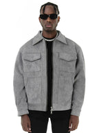 Boxy Suede Jacket Pi-Mart