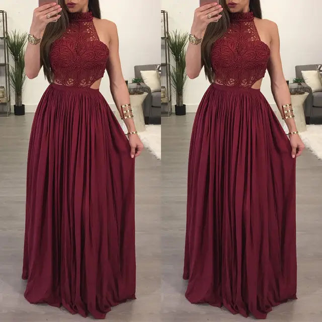 Hot Women Ladies Maxi Summer Long Evening Party Dress Pi-Mart