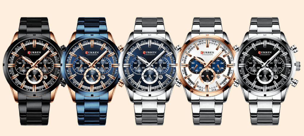Men's Sports  Waterproof Stainless Steel Watch With Chronometers And Special Date Display Unique Design Perfect Gift Stevvex