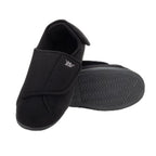 Happy Touch Diabetic Slippers For Women Lymphedema Shoes Edema Shoes For Swollen Feet Indoor and Outdoor Diabetic Velcro Slippers For Women Non Slip House Slippers For Woman (Black 8)
