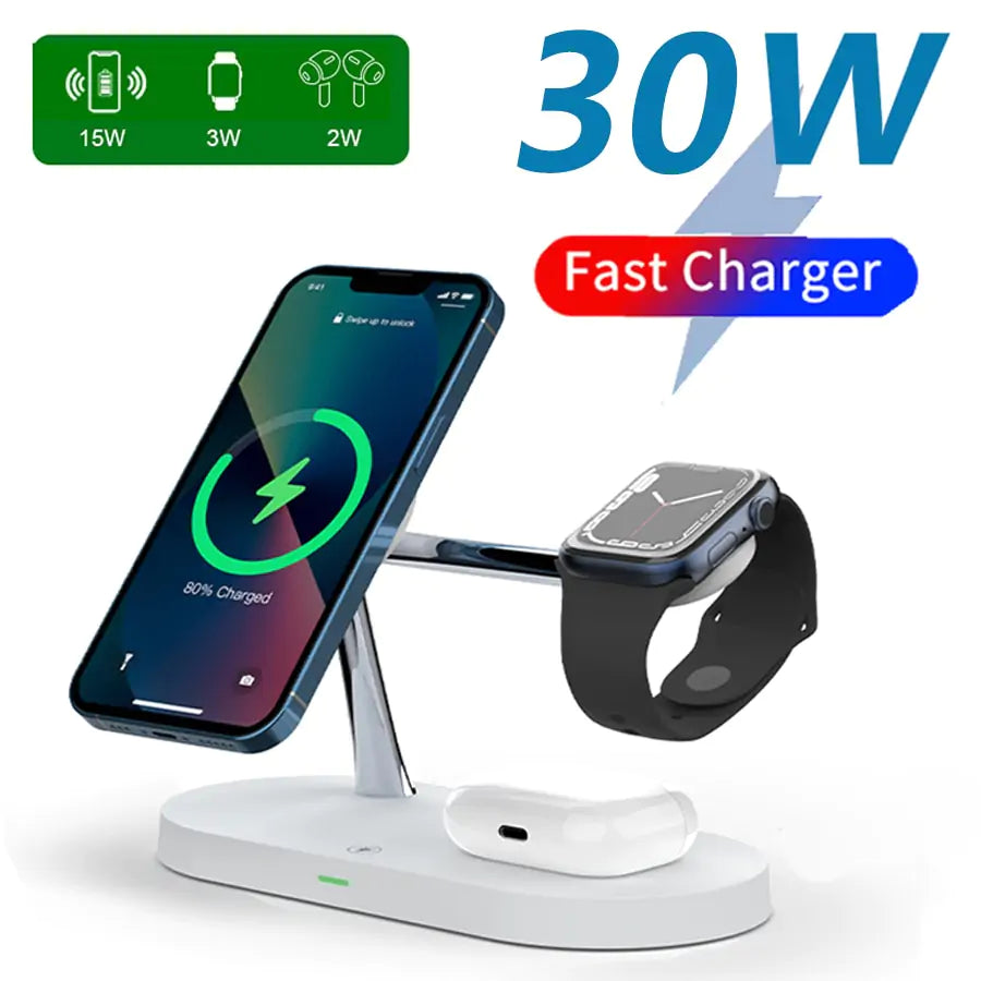 3-in-1 Wireless Magsafe Charger Stand Pi-Mart