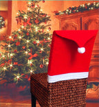NNEDSZ Christmas Chair Covers Tablecloth Runner Decoration Xmas Dinner Party Santa Gift, 10x Chair Covers Lootquake LLC