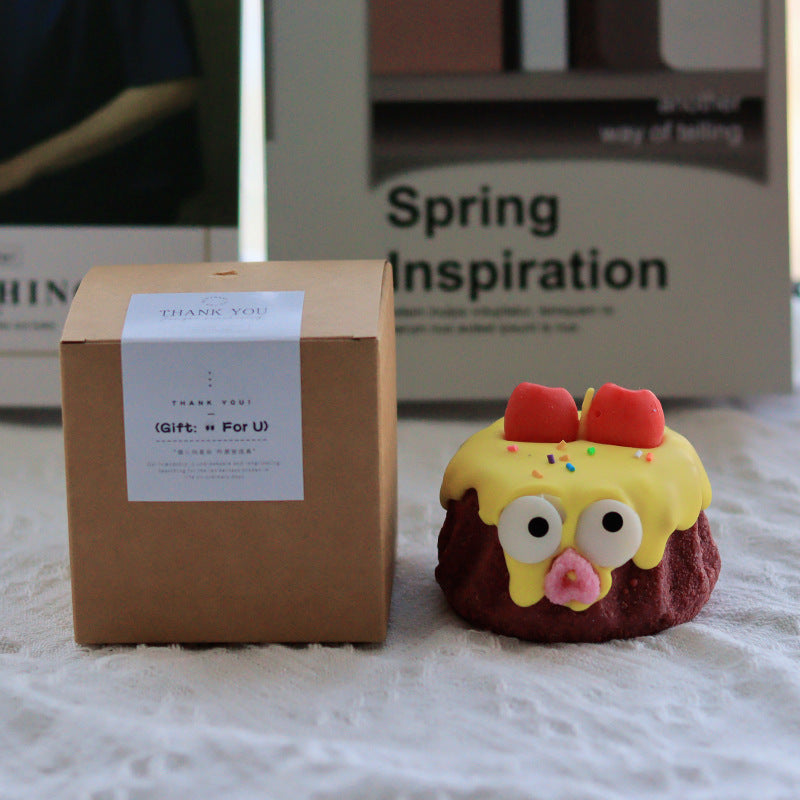 NNEDSZ Yellow Cake Candle - Cute Soy Wax Candle, Gift for Friends (Gardenia) Lootquake LLC