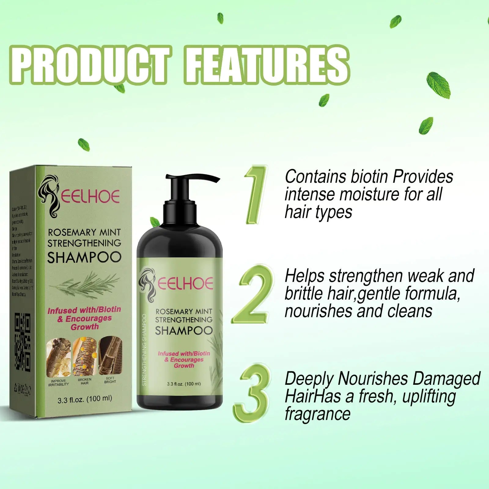 EELHOE Hair Enrichment  Moisturizes Hair Repair Hair Root Thickening Hairline Strengthening Hair Treatment Lootquake LLC