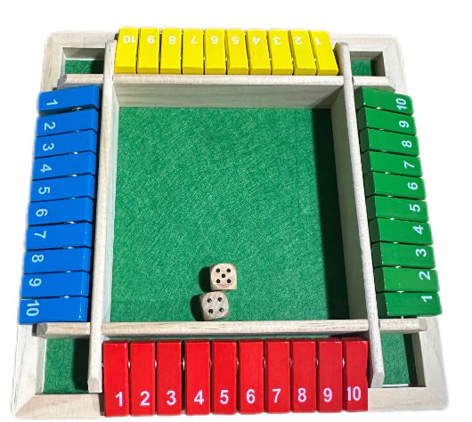 Deluxe Shut The Box Board Game Pi-Mart