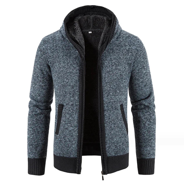 Sacrie Cardigan - Men's Thick Knit Hoodie Sweater Pi-Mart