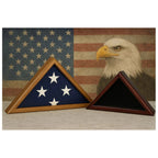 Heritage Flag Display Case for 5ft x 9.5ft Flag, solid wood flag The Military Gift Store